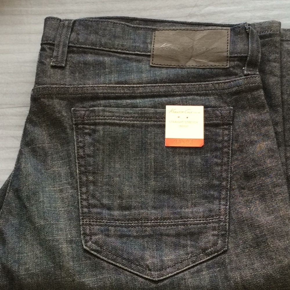 Kenneth Cole Straight Stretch Indigo Jeans